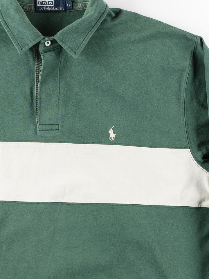 Vintage 90. gadu vīriešu Ralph Lauren regbija krekls