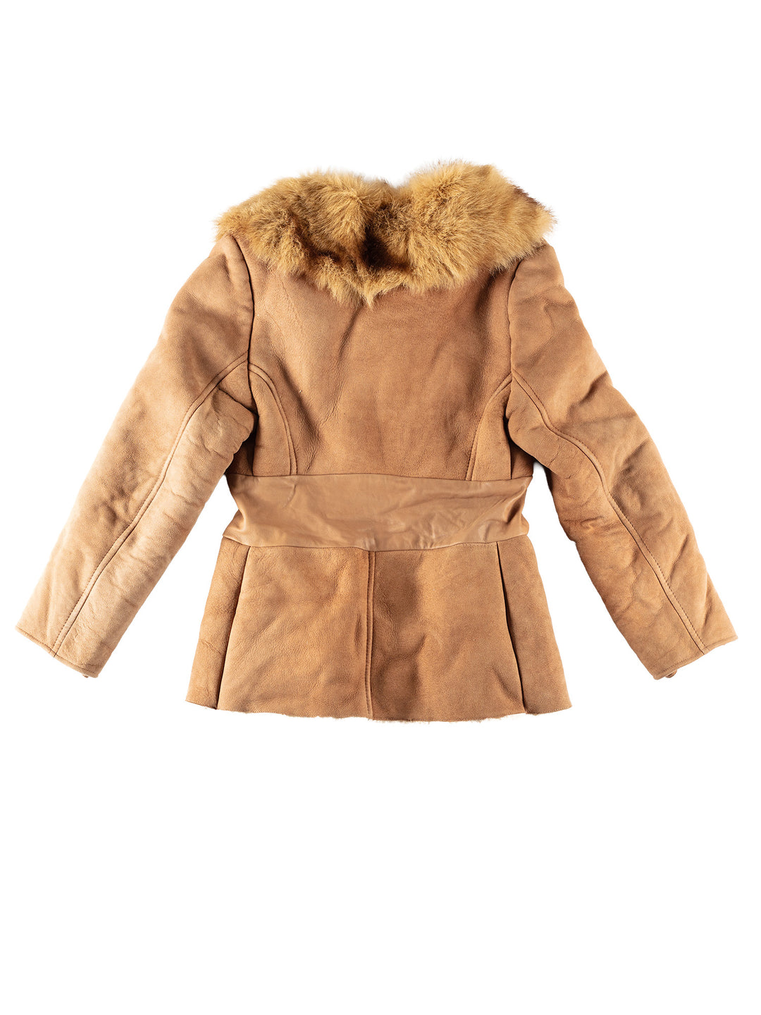 Vintage 70's Women Sheepskin Coat in BrownMN478