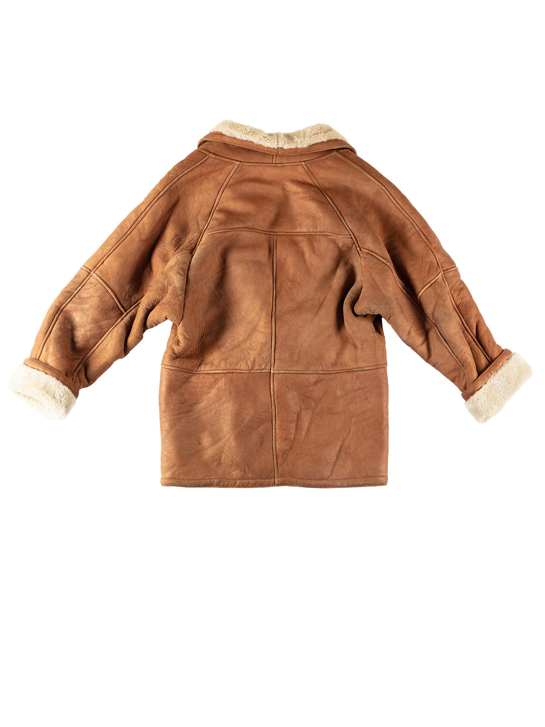 Vintage 80's Women Sheepskin Coat in BrownMN578