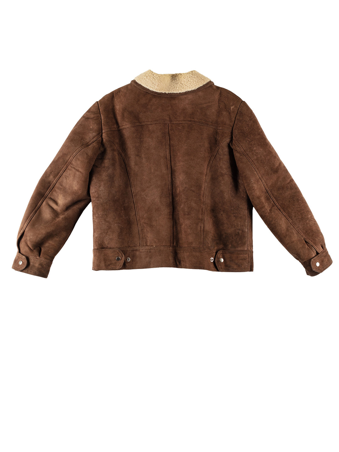 Vintage 80's Men Sheepskin Jacket in BrownVN689