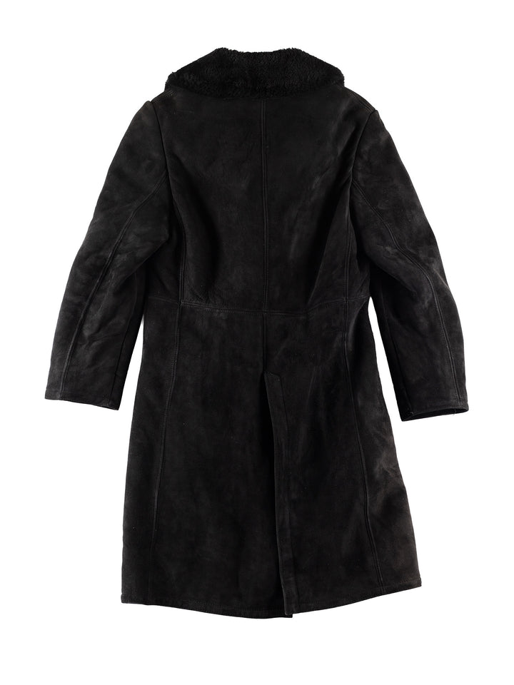 Vintage 70's Men Sheepskin Coat in BlackVN790