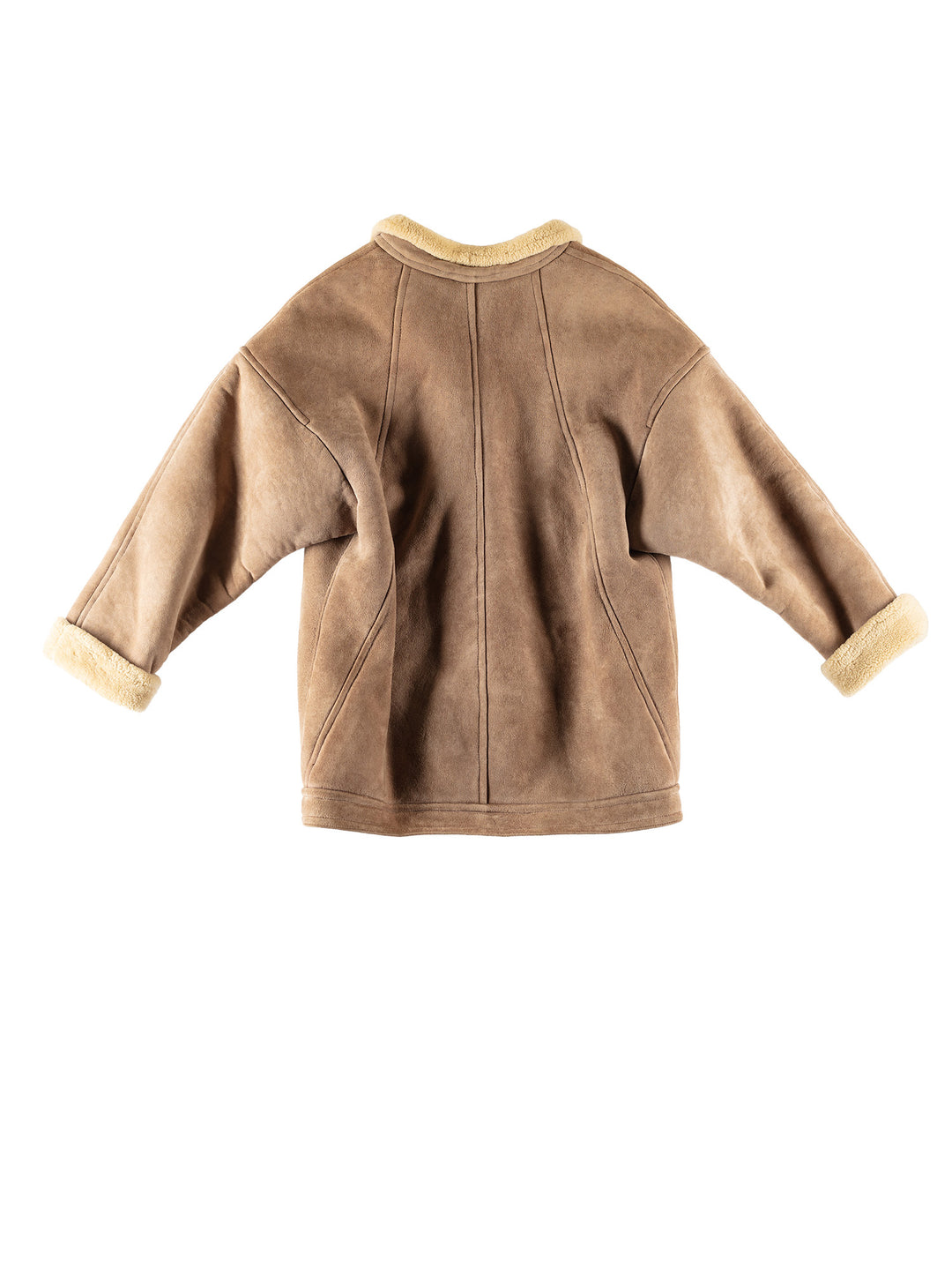 Vintage 80's Women Sheepskin Coat in BrownMN691