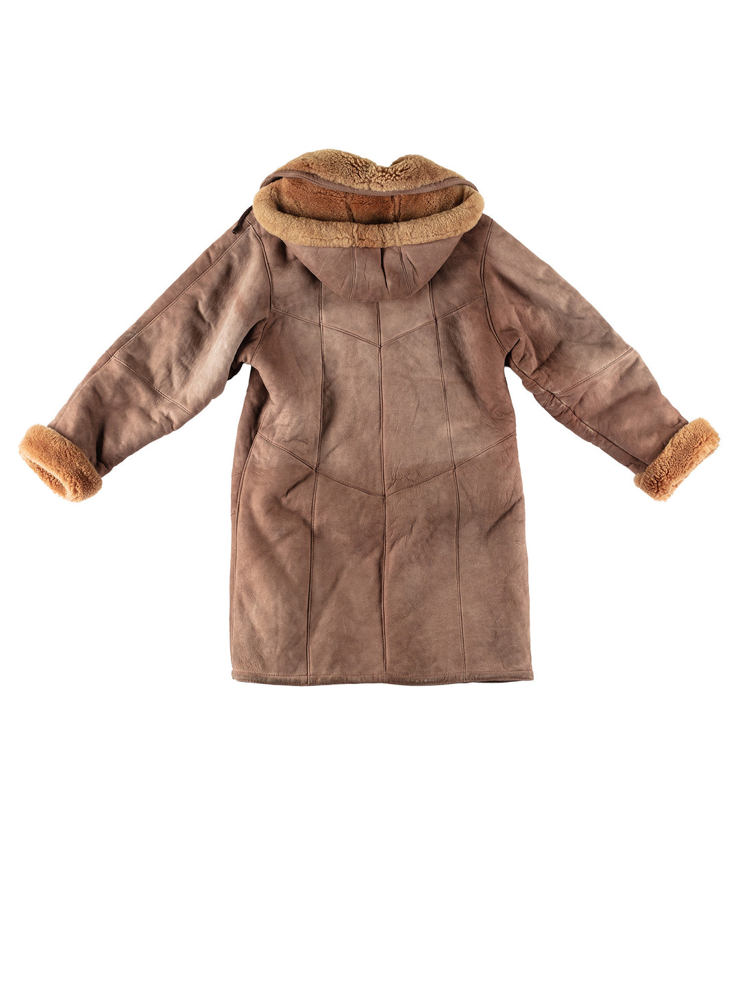Vintage 70's Women Sheepskin Coat in BrownMN720