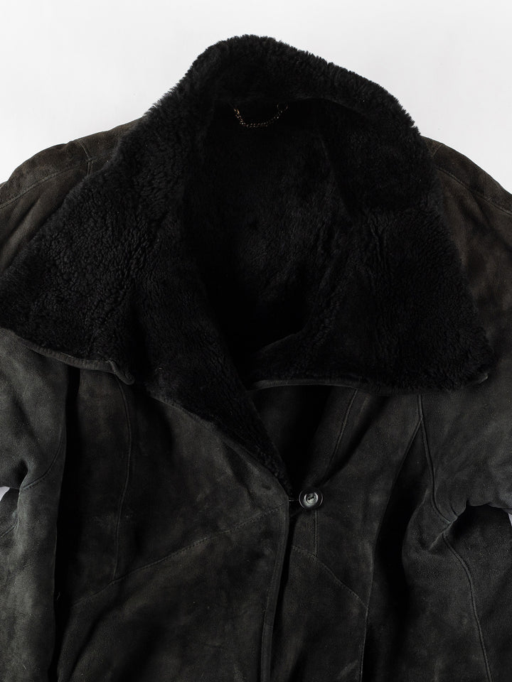 Vintage 80's Women Sheepskin Coat in MN468