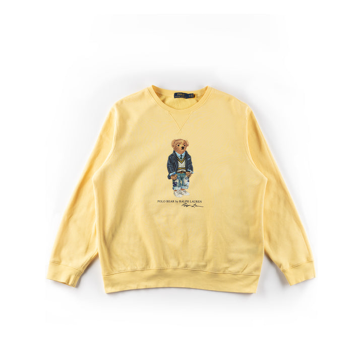 Vintage 00's Men Ralph Lauren Sweatshirt in Yellow