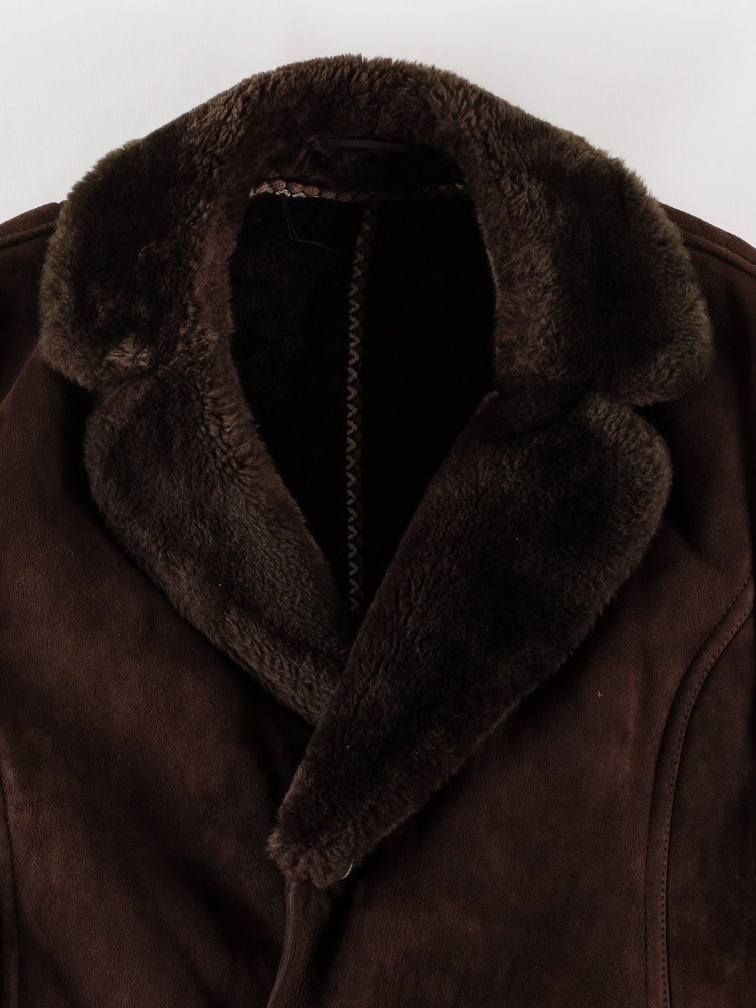 Vintage 70's Men Sheepskin Coat in BrownVN632