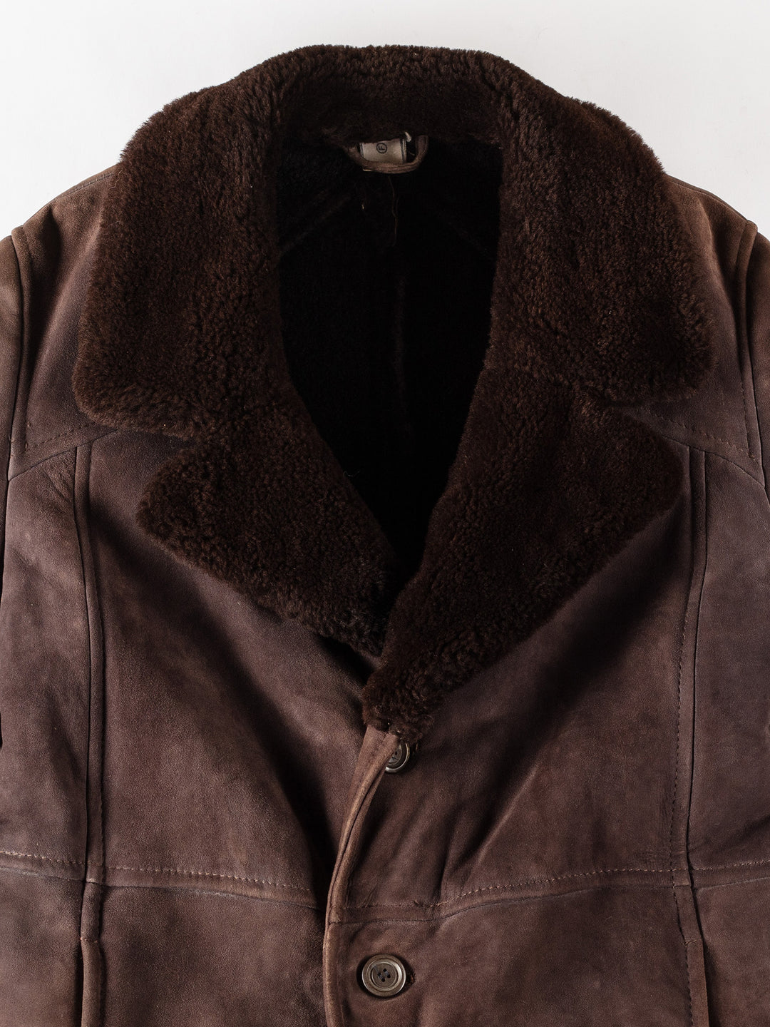 Vintage 70's Men Sheepskin Coat in BrownVN340