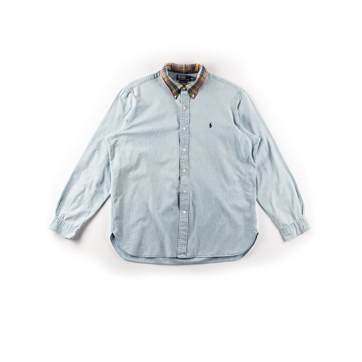 Vintage 2000. gadu vīriešu Ralph Lauren krekls zilā krāsā