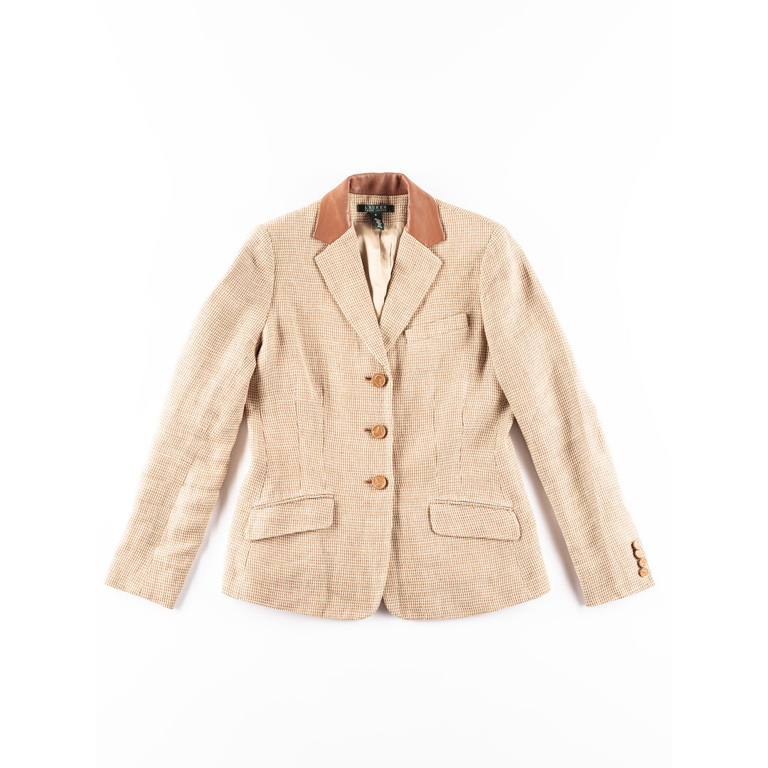 Vintage 00. gadu sieviešu Ralph Lauren jaka brūnā krāsā