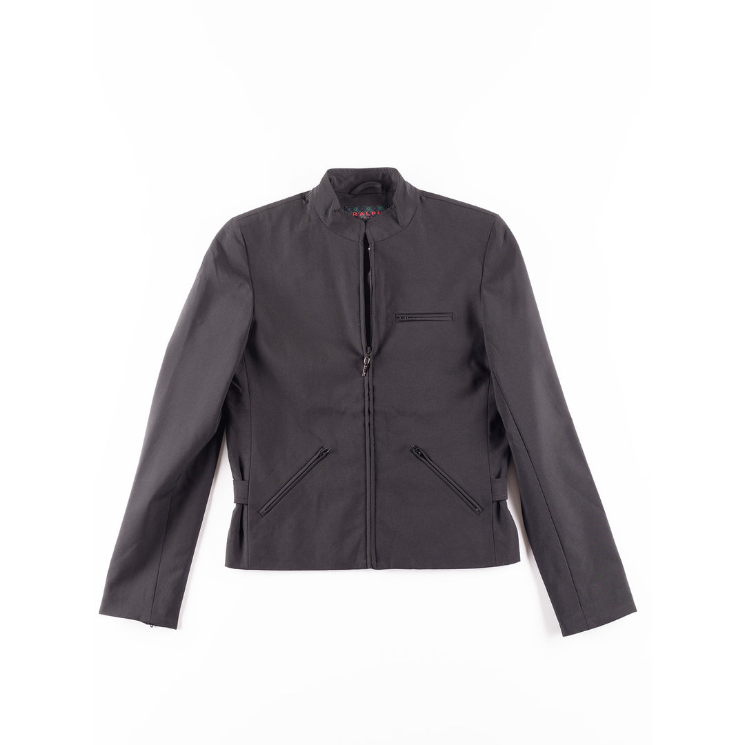 Vintage 00. gadu sieviešu Ralph Lauren jaka melnā krāsā