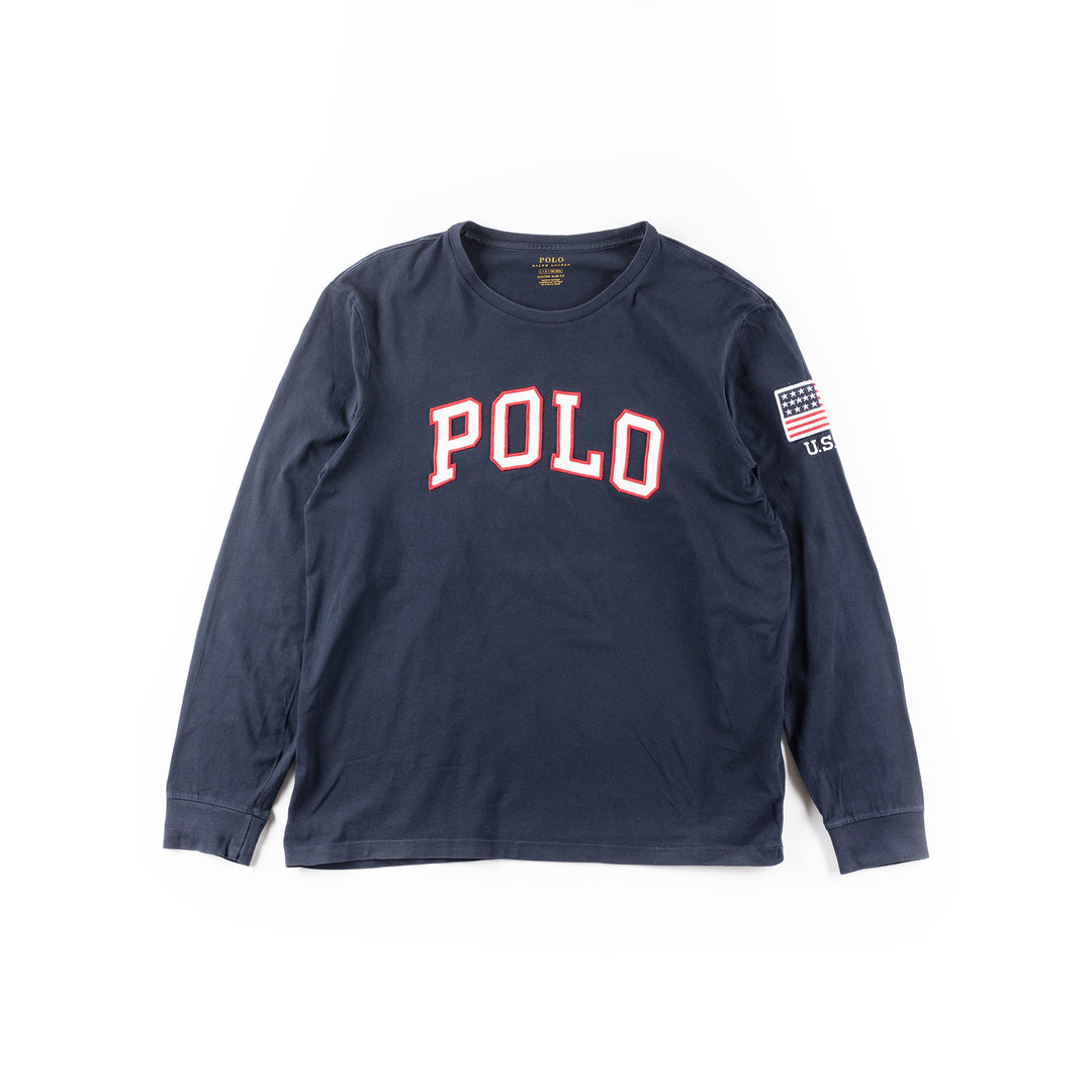 Vintage 00's Men Ralph Lauren Sweatshirt in Blue