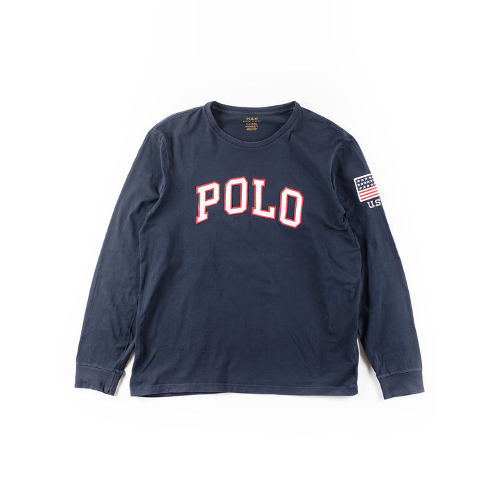 Vintage 00's Men Ralph Lauren Sweatshirt in Blue