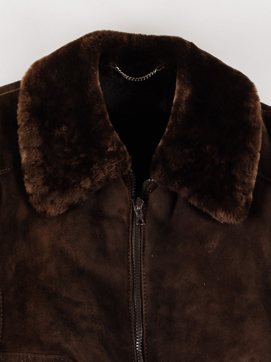 Vintage 70's Men Sheepskin Jacket in BrownVN682