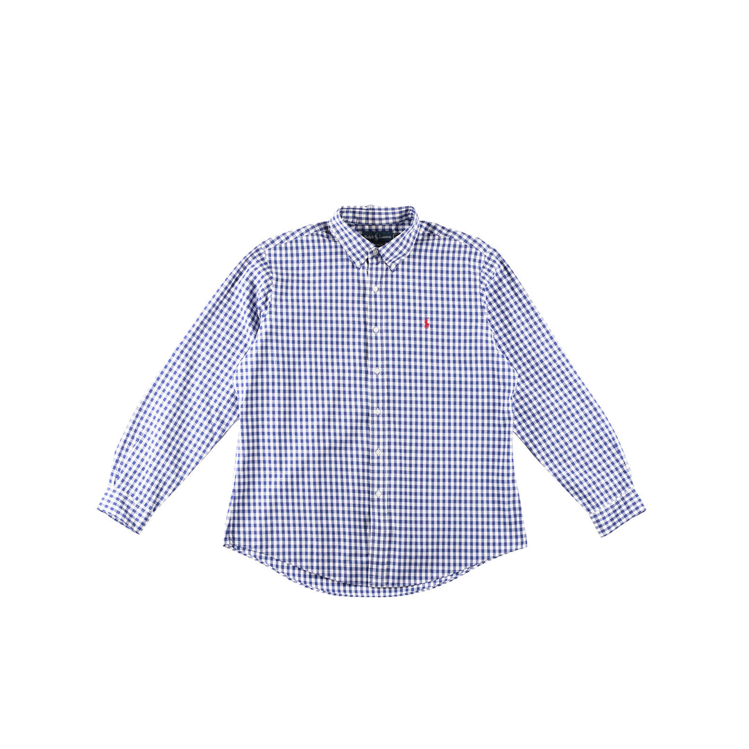 Vintage 2000. gadu vīriešu Ralph Lauren krekls zilā krāsā