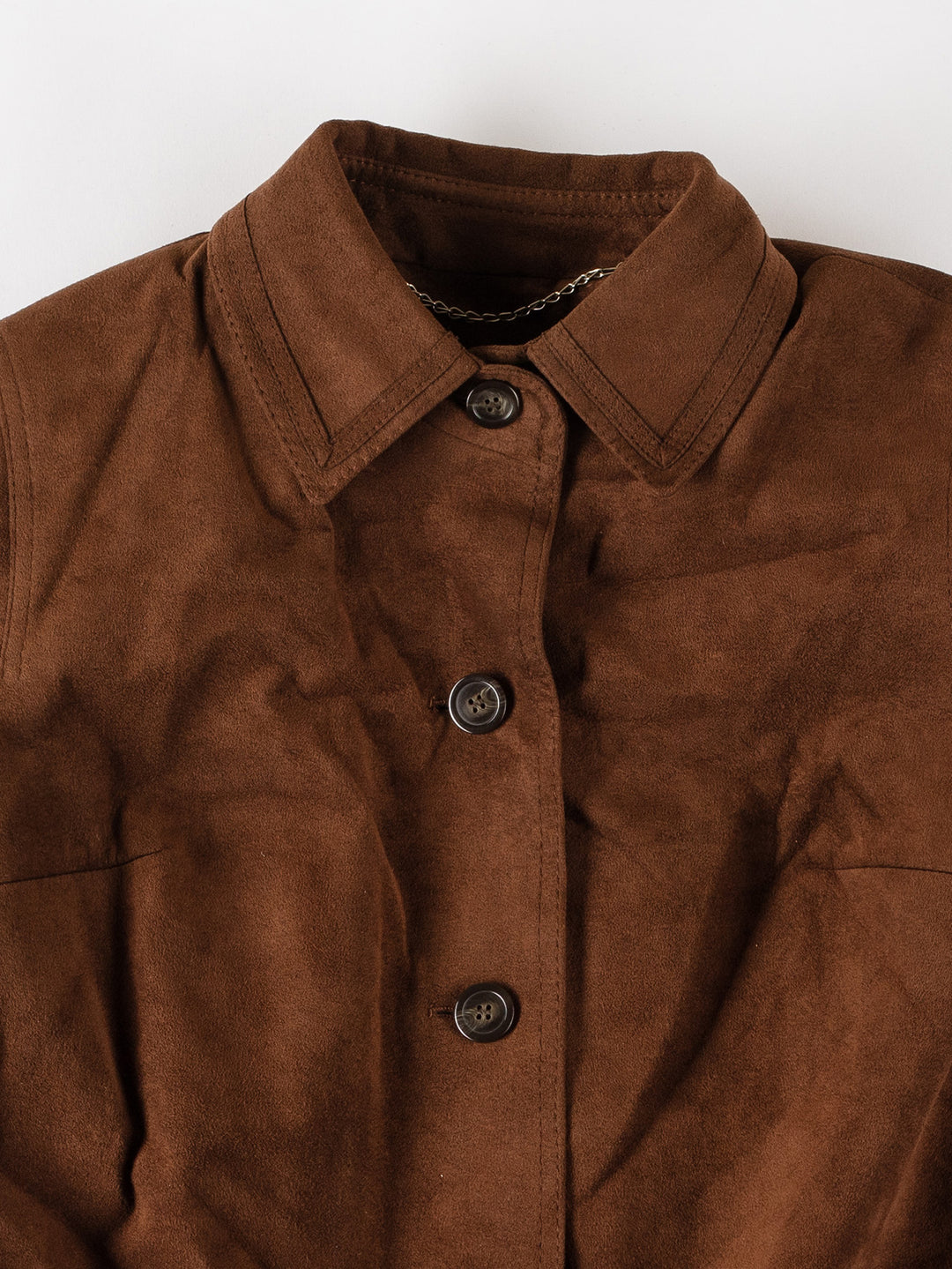 Vintage 70's Women Polyester Blend Coat in BrownMN575