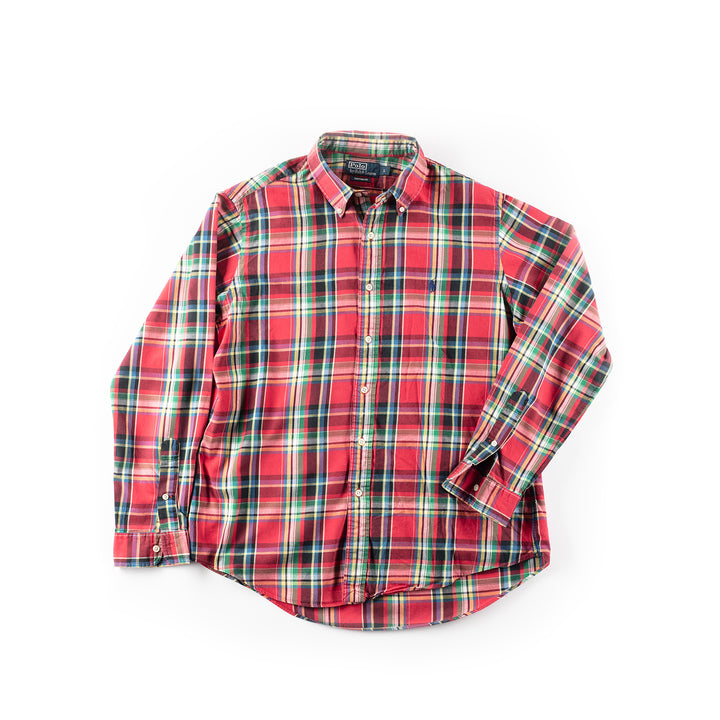 Vintage 90's Men Ralph Lauren Shirt in Red