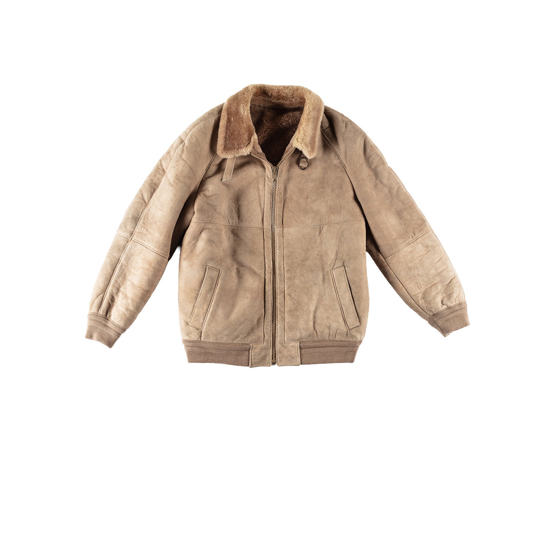 Vintage 70's Men Sheepskin Jacket in BeigeVN666