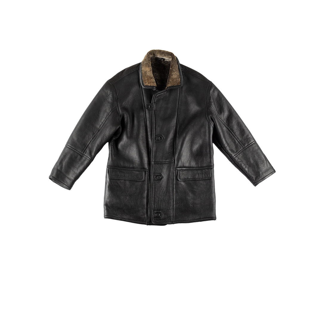 Vintage 80's Men Sheepskin Coat in VN721