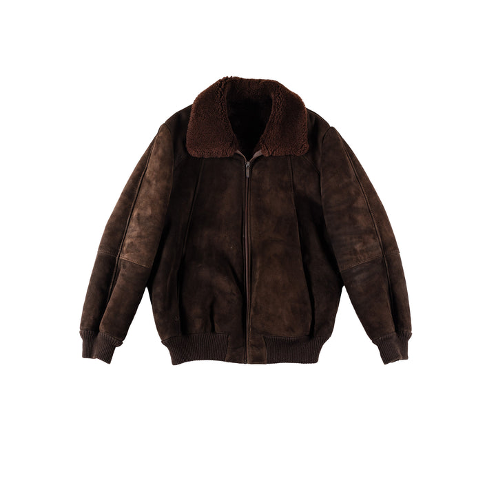 Vintage 70's Men Sheepskin Jacket in BrownVN667