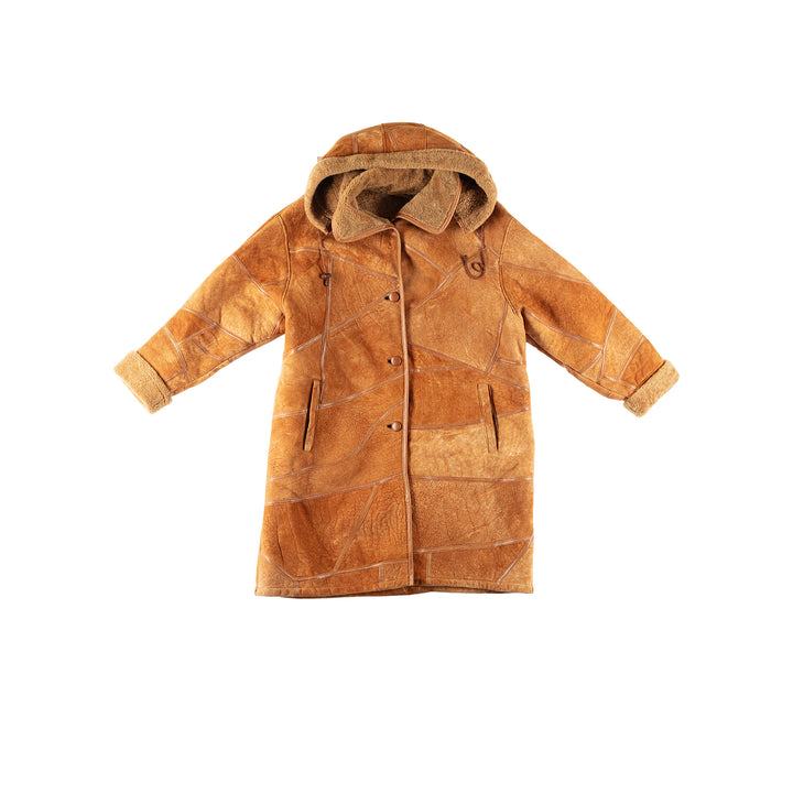 Vintage 70's Women Sheepskin Coat in BrownMN764