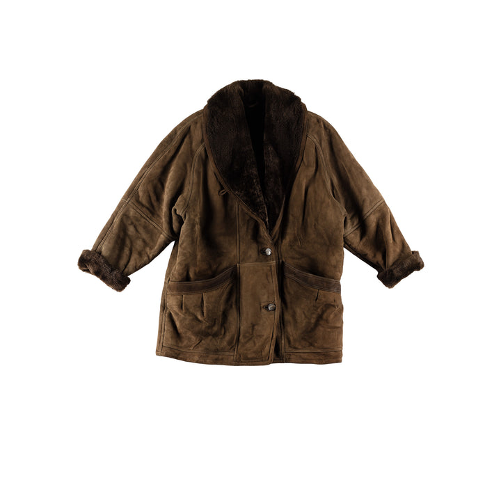 Vintage 80's Women Sheepskin Coat in MN751