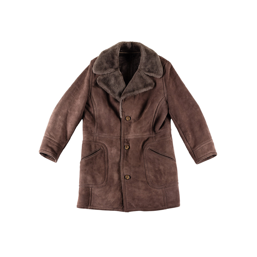 Vintage 80's Men Sheepskin Coat in VN711