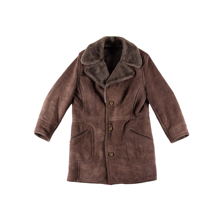 Vintage 80's Men Sheepskin Coat in VN711