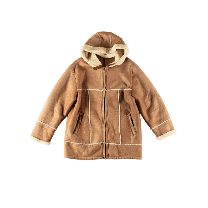 Vintage 70's Women Sheepskin Jacket in BrownMN723
