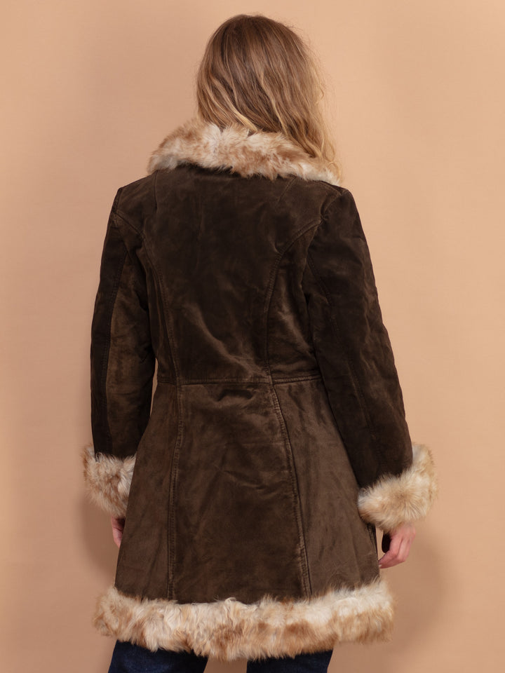 Vintage 70's Women Penny Lane Coat in Brown - NorthernGrip
