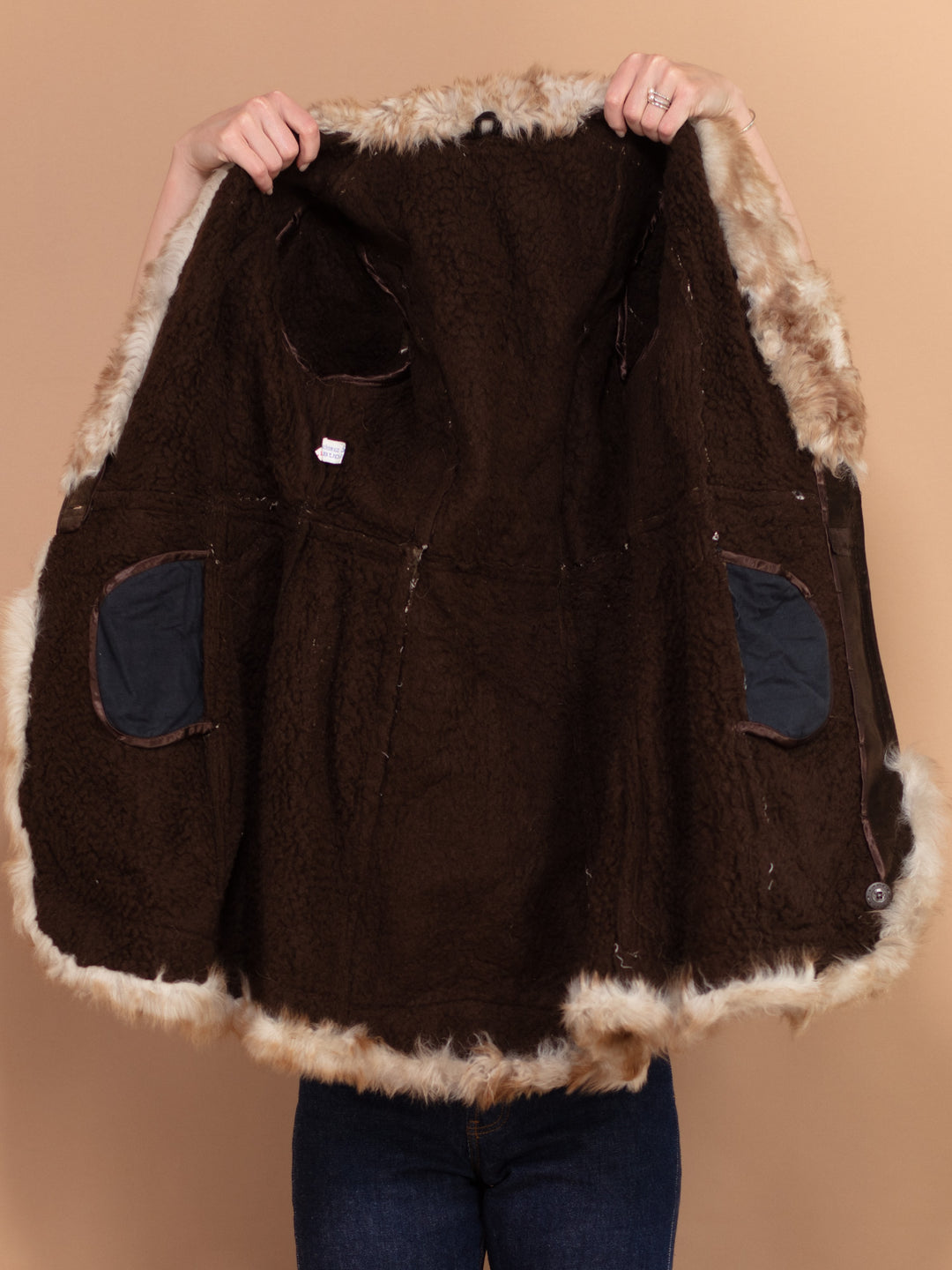 Vintage 70's Women Penny Lane Coat in Brown - NorthernGrip
