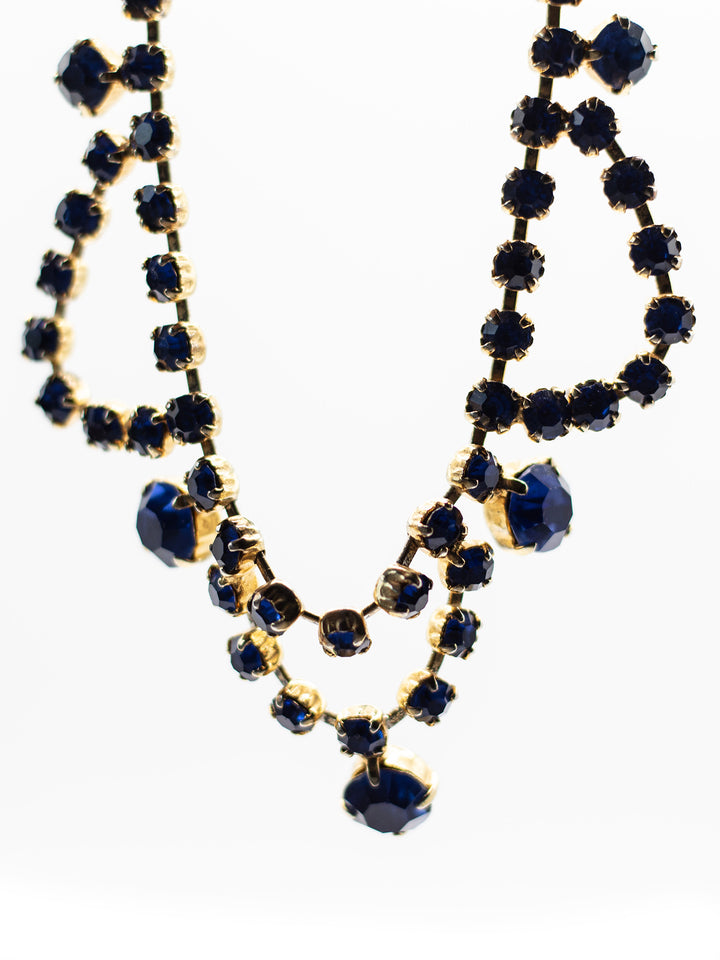 Vintage 50's Necklace in Blue
