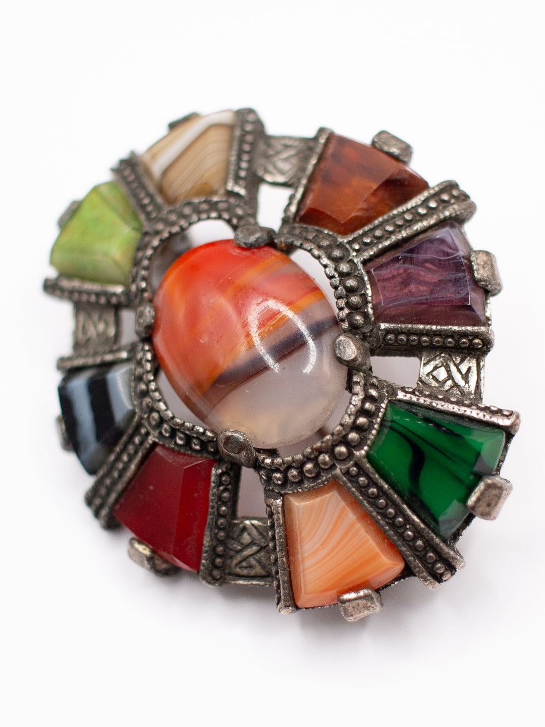 Vintage 70's Brooch in Multi