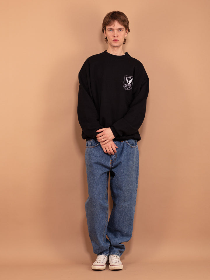 Vintage 2000. gadu sporta džemperis ar apdruku