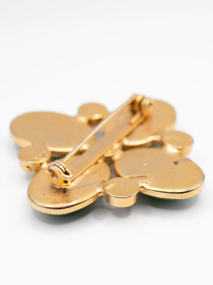 Vintage 60's Brooch in Green