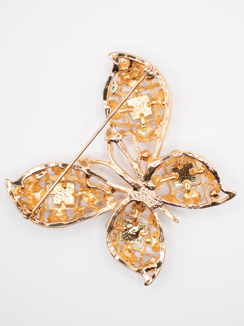 Vintage 80's Brooch in Gold