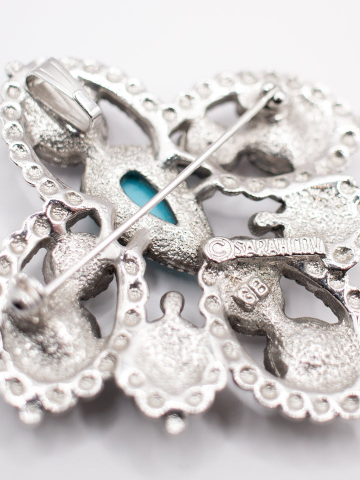 Vintage 70's Brooch in Silver