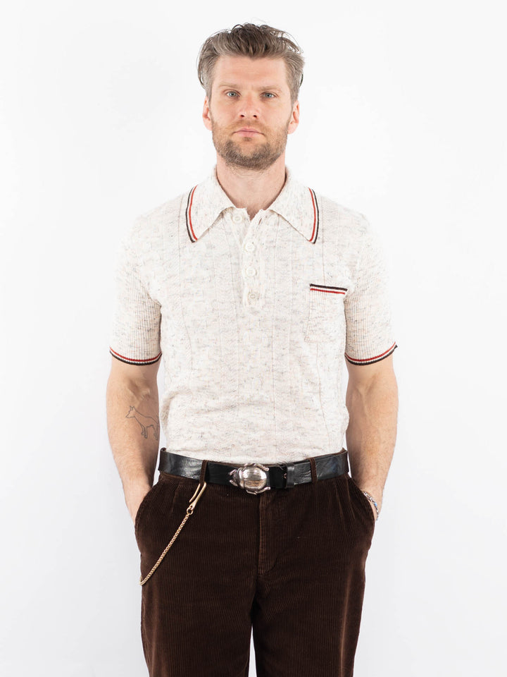 Vintage 80. gadu vīriešu polo krekls