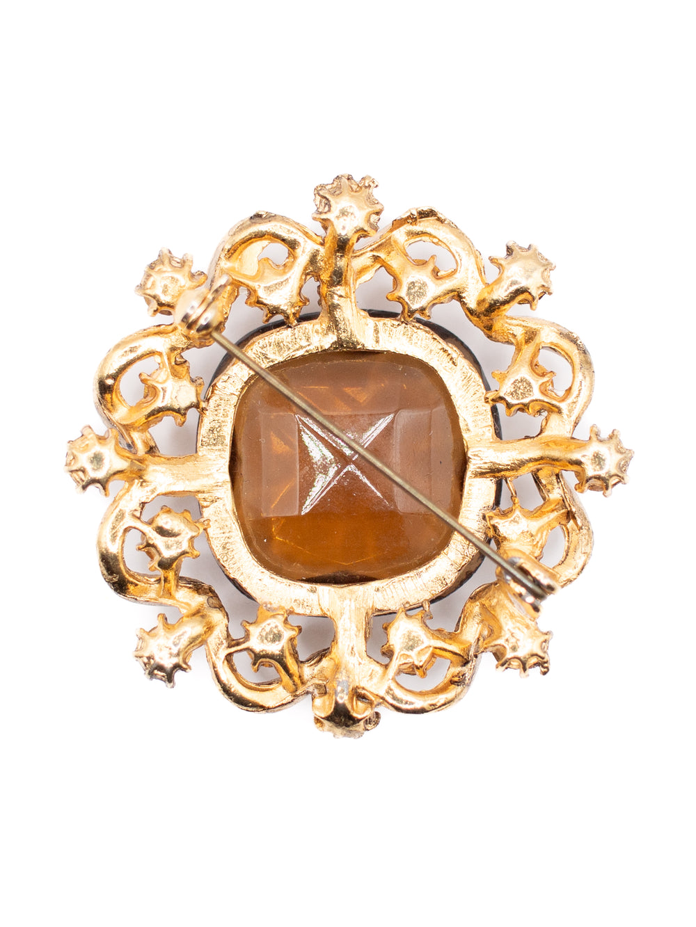 Vintage 50's Brooch in Brown