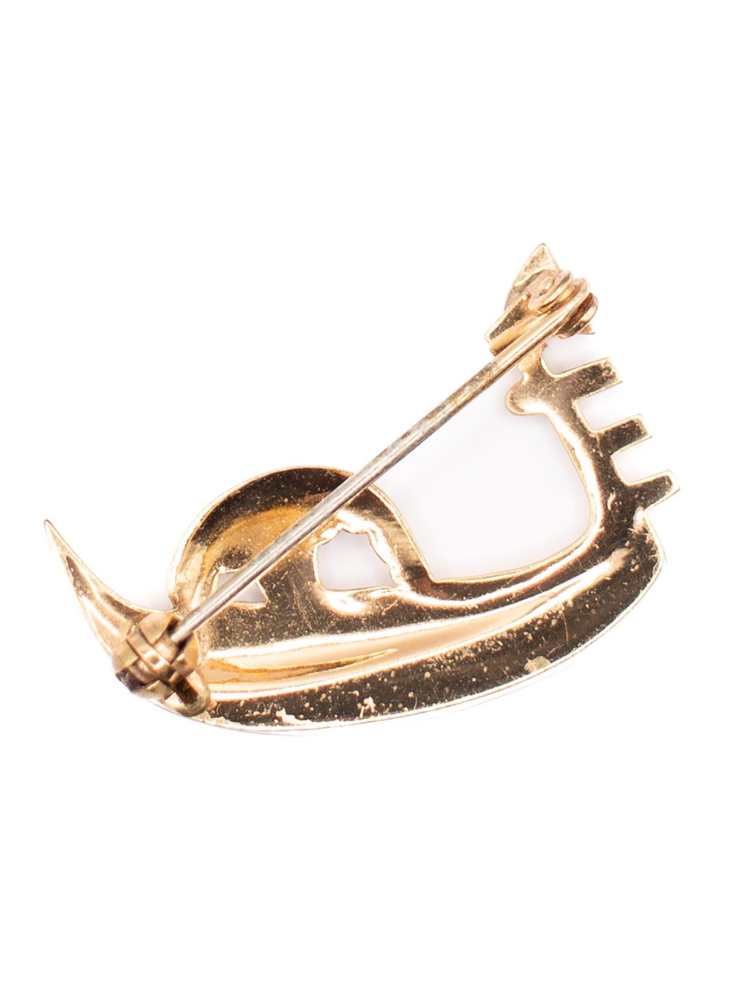 Vintage 70's Brooch in Gold