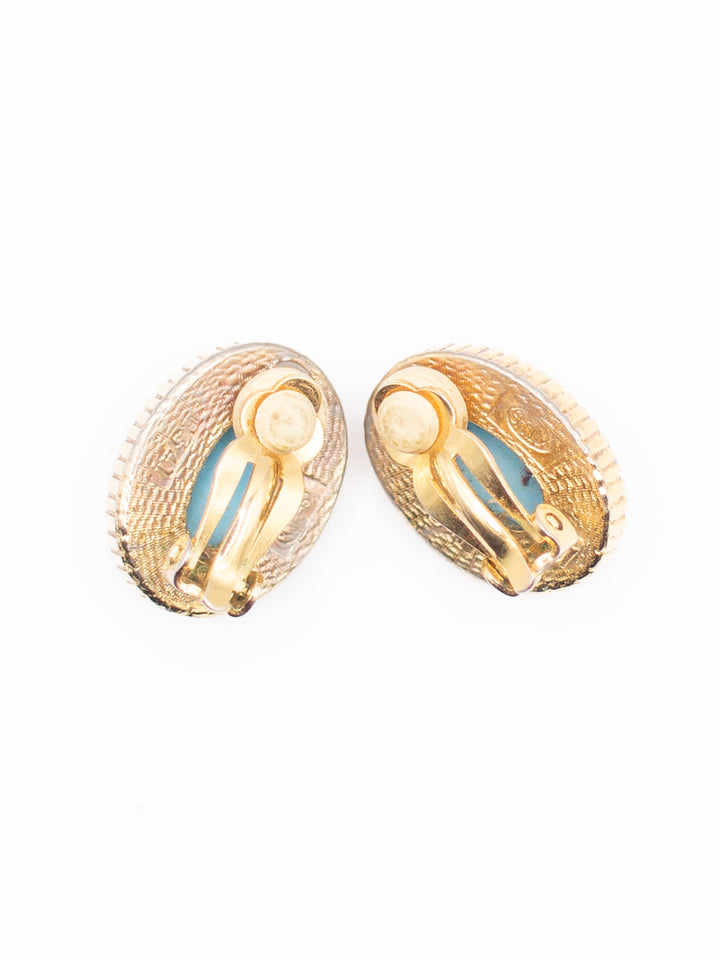 Vintage 60. gadu "Sphinx" klipšu auskari