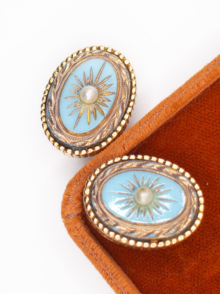 Vintage 60. gadu "Sphinx" klipšu auskari