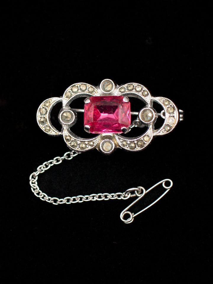 Vintage 80's Brooch in Silver