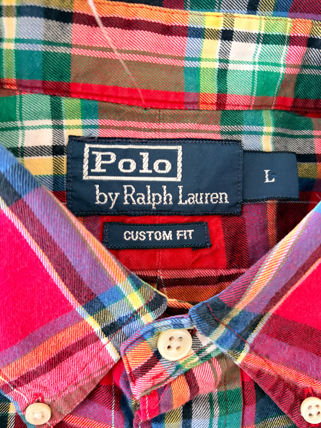 Vintage 90's Men Ralph Lauren Shirt in Red