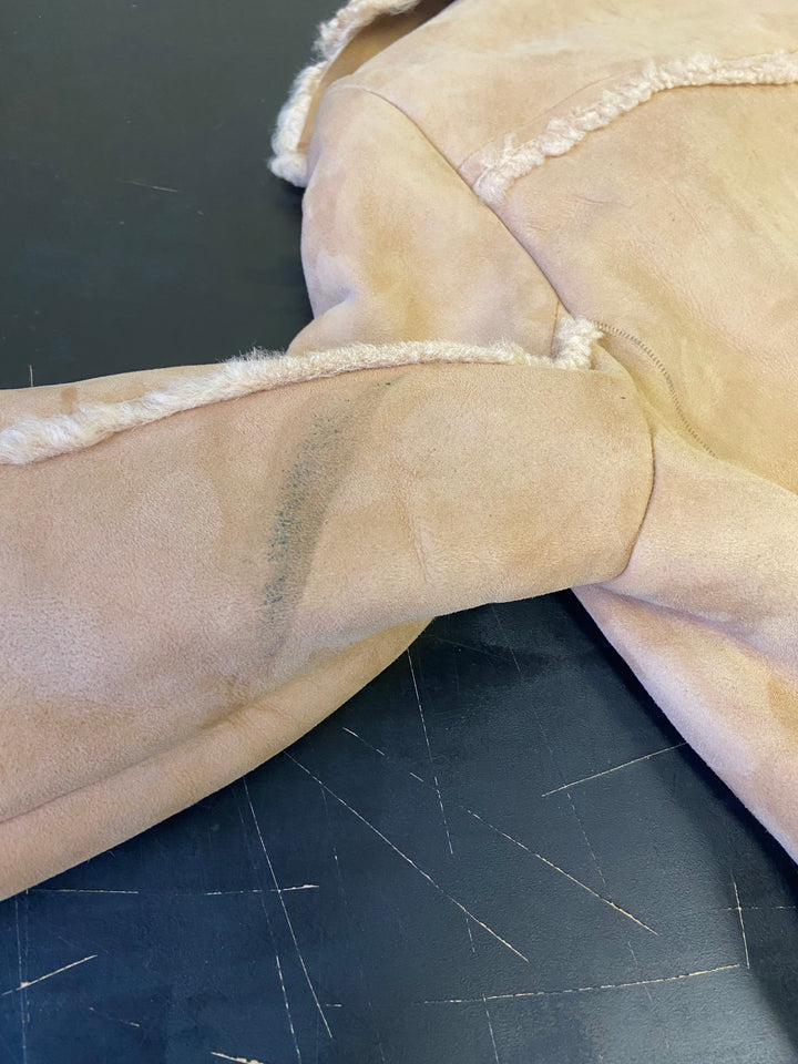 Vintage 00's Women Sheepskin Coat in BeigeA0883