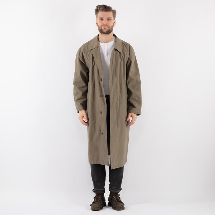Vintage 90's Men Mac Coat in BeigeZ946