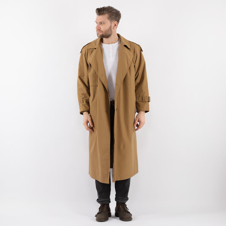 Vintage 80's Men Trench Coat in BeigeZ947