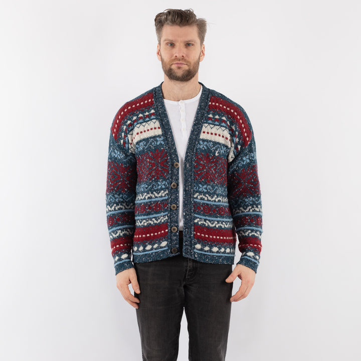 Vintage 90's Men Cardigan in MultiZ958