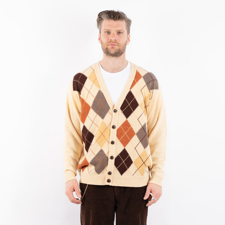 Vintage 90's Men Cardigan in BrownZ1645