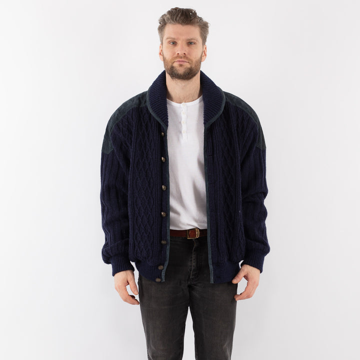 Vintage 90's Men Cardigan in BlueZ963