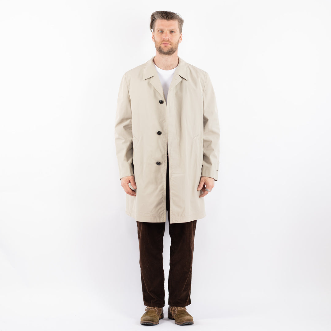 Vintage 70's Men Mac Coat in BeigeZ1652